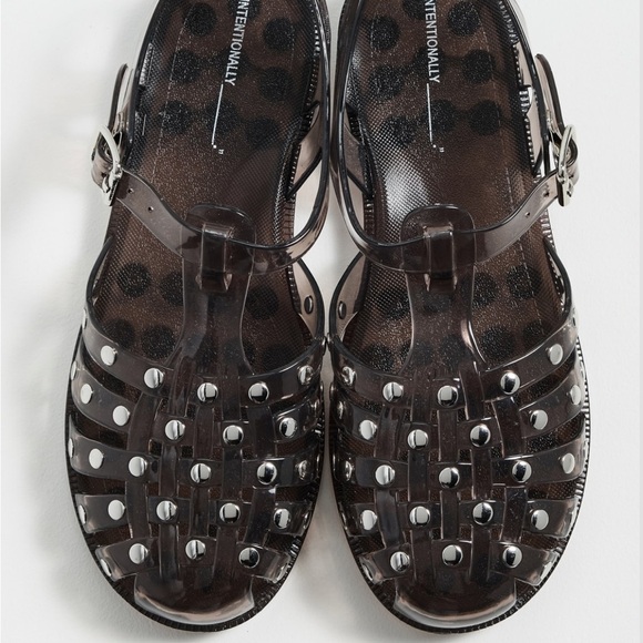 INTENTIONALLY BLANK Shoes - New • Intentionally Blank Studded Ellery Jellies